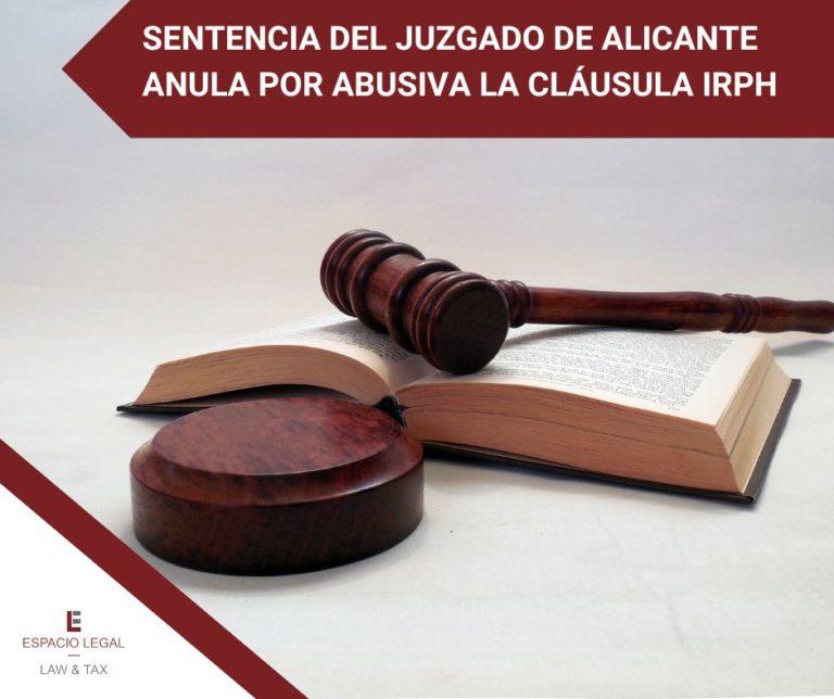 Sentencia Alicante anula IRPH por abusiva